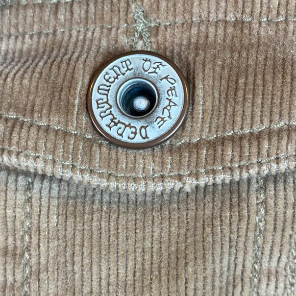 Department of Peace Corduroy Jacket XS Tan #132L - Picture 7 of 9